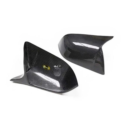 100% Carbon Fiber Stick-on Side Mirror Cover Caps for Tesla Model 3 2017-2022