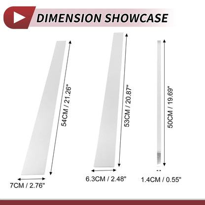 6 Pcs Chrome Silver Door Pillar Window Trim for Lexus LX (1998-2007)