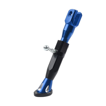 Adjustable Kickstand Foot for Motorcycle Universal Side Support - Blue