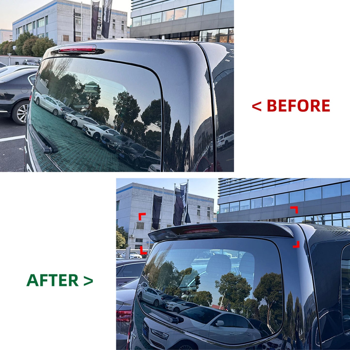 Rear Boot Spoiler Lip for Mercedes Benz W447 (2016-2023)
