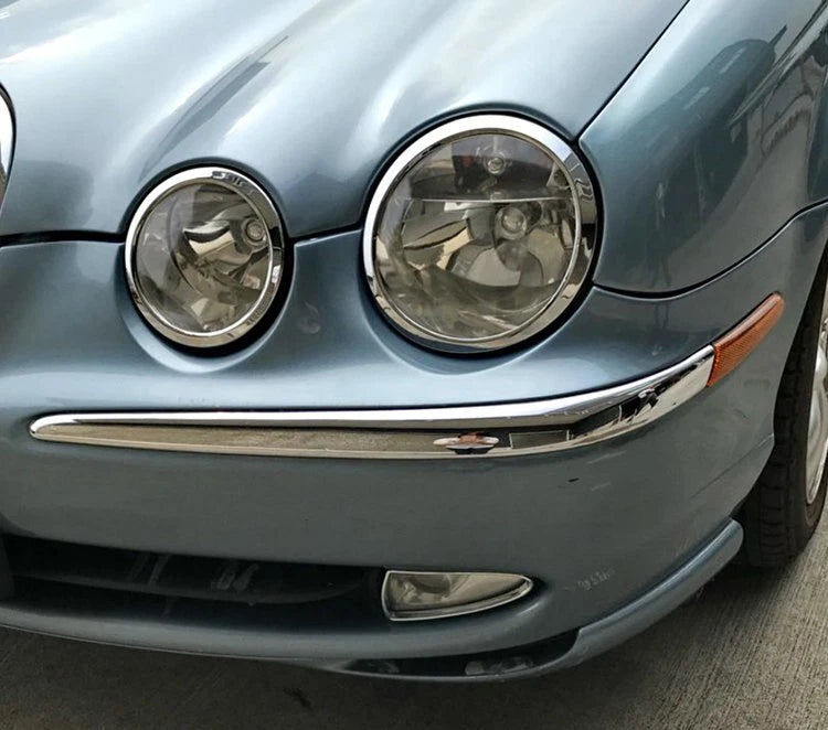 Chrome Front Bumper Moulding Strip Cover Left for Jaguar S-Type (1999-2003)