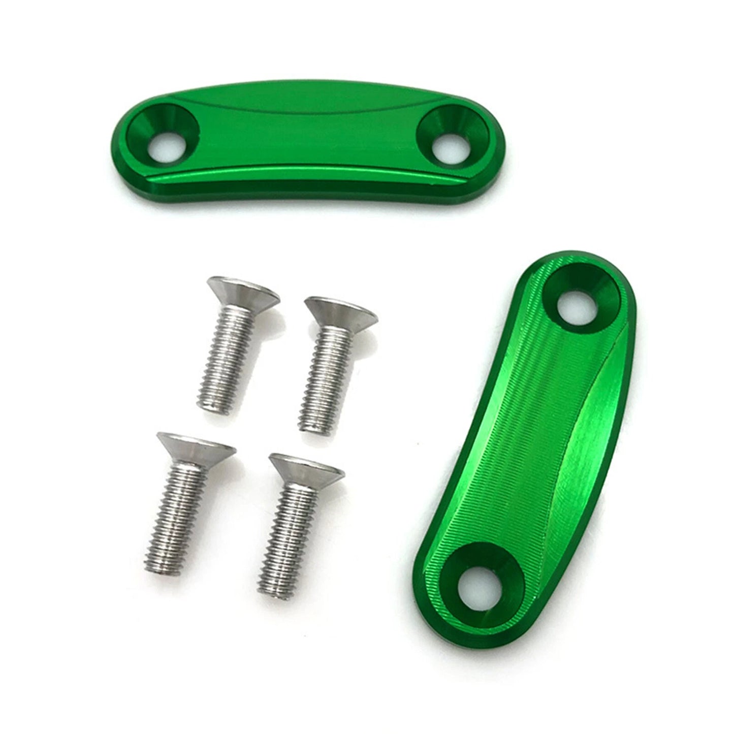 Green Rearview Mirror Block Off Plates for Kawasaki NINJA400 (2018-2021)
