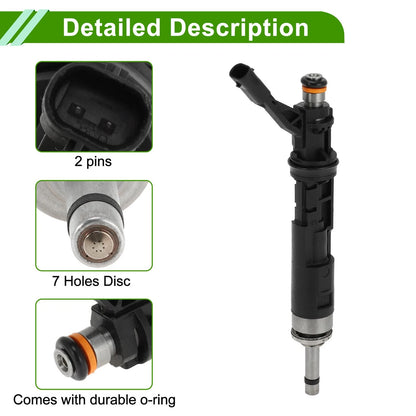 Fuel Injector for Porsche 718 Boxster S 2.5L (2017-2019) 1 x Black