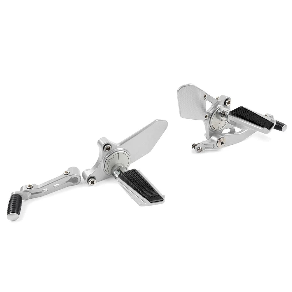 Silver Motor Foot Pedal Shift Lever Brake Pedal Kit for BMW R9T R Nine T (2021+)