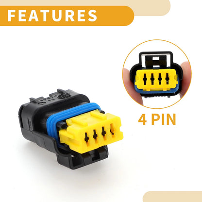 4 Pin Manifold Pressure Sensor Connector for PEUGEOT 206 207 306 307 (2000-2014)