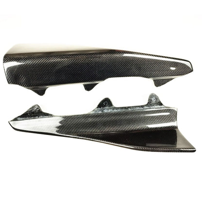 2 x Carbon Fiber Side Skirt Splitter Lip Spoilers for 2016-2021 BMW F87 M2