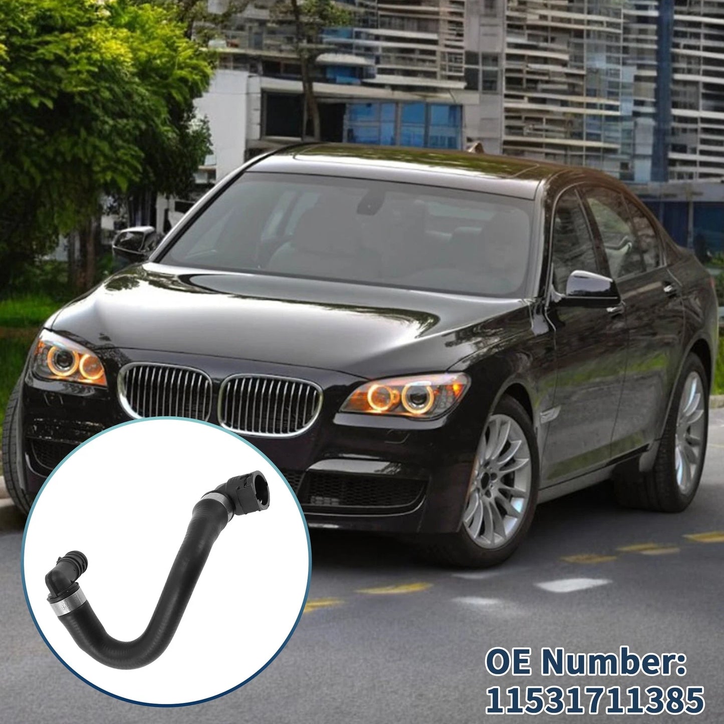 Radiator Hose for BMW 740i 740iL 750iL (1998-2001) Rubber