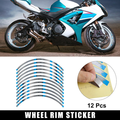 17" Motorcycle Wheel Rim Decals 12pcs for Suzuki GSX-R 250