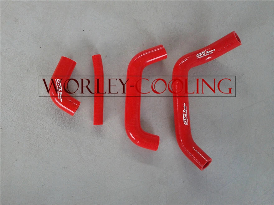 Red Silicone Radiator Hose for Suzuki RM250 (1983-1986)