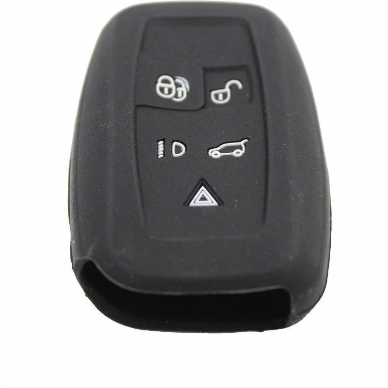 5BTN Silicone Shell Cover fit for Range Rover Sport Smart Key Case Black