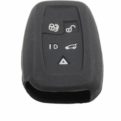 5BTN Silicone Shell Cover fit for Range Rover Sport Smart Key Case Black