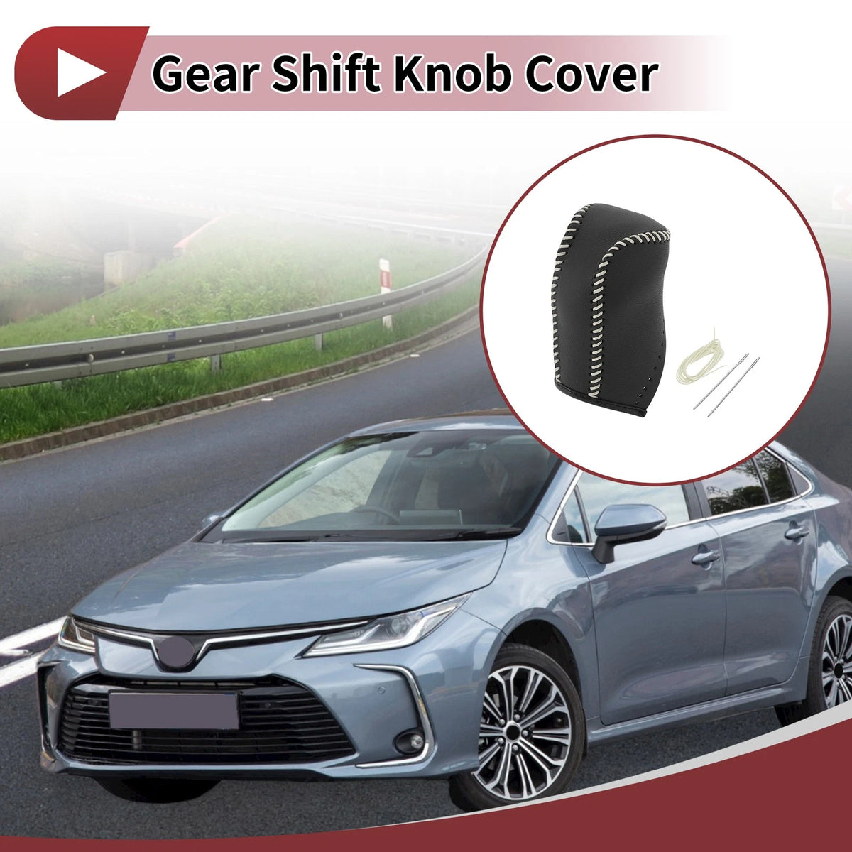 1 Pc Car Gear Shift Knob Cover for Toyota Corolla (14-18)