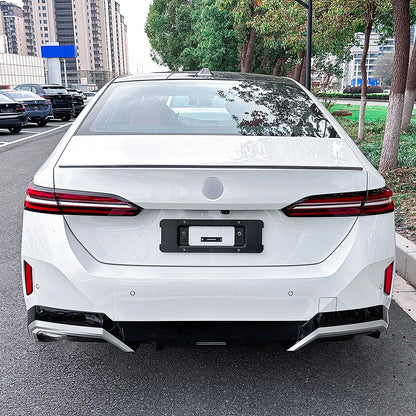 Carbon Fiber Look Rear Spoiler Lip for BMW 5 Series i5 G60 (2024)