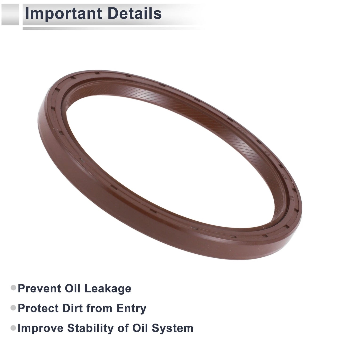 Rear Crankshaft Oil Seal for Toyota Alphard 2003-2014 (2 x NBR Rubber Seals)