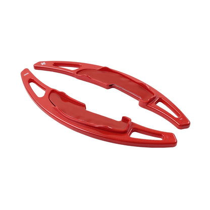 Red Steering Wheel Paddle Shifter Extensions for BMW M2 M3 M4 M5 M6 X5M X6M
