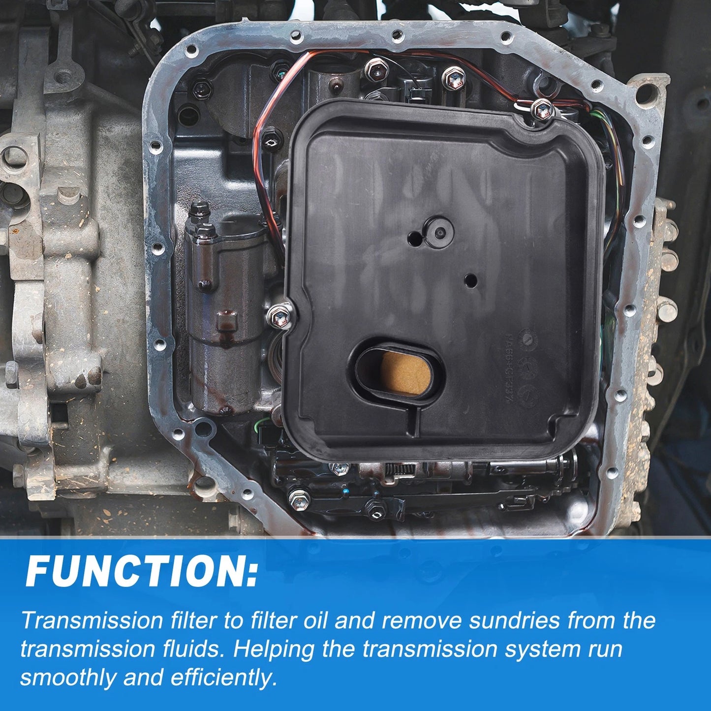 Transmission Fluid Filter Oil Pan for Jeep (Fits 2007-2018)