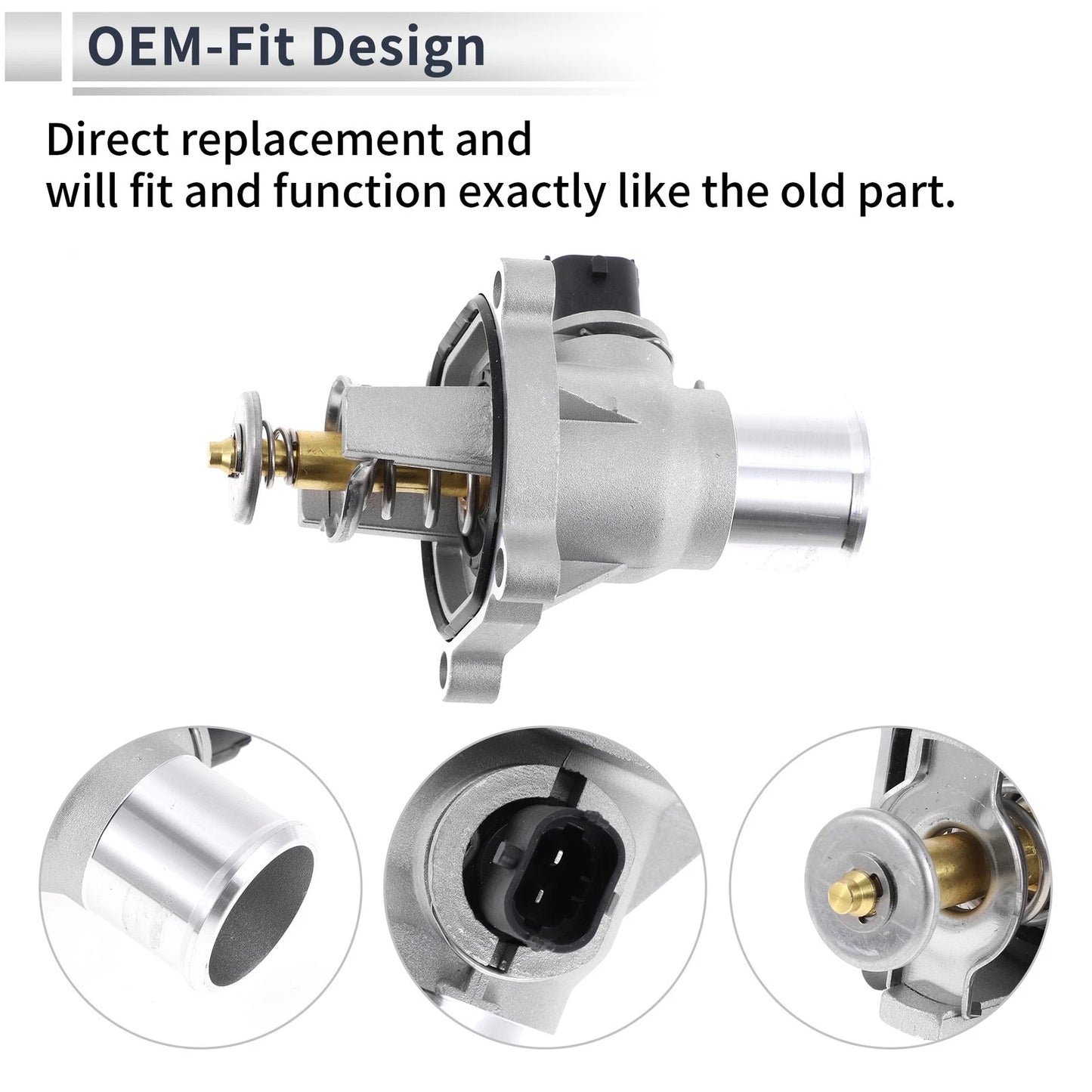 Engine Thermostat Housing Assembly for Chevy Aveo Aveo5 (2009 - 2011)