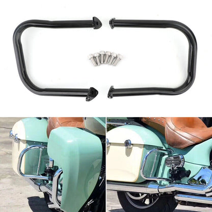Rear Crash Bar Guard Black for Indian Chieftain, Roadmaster (2014-2021)