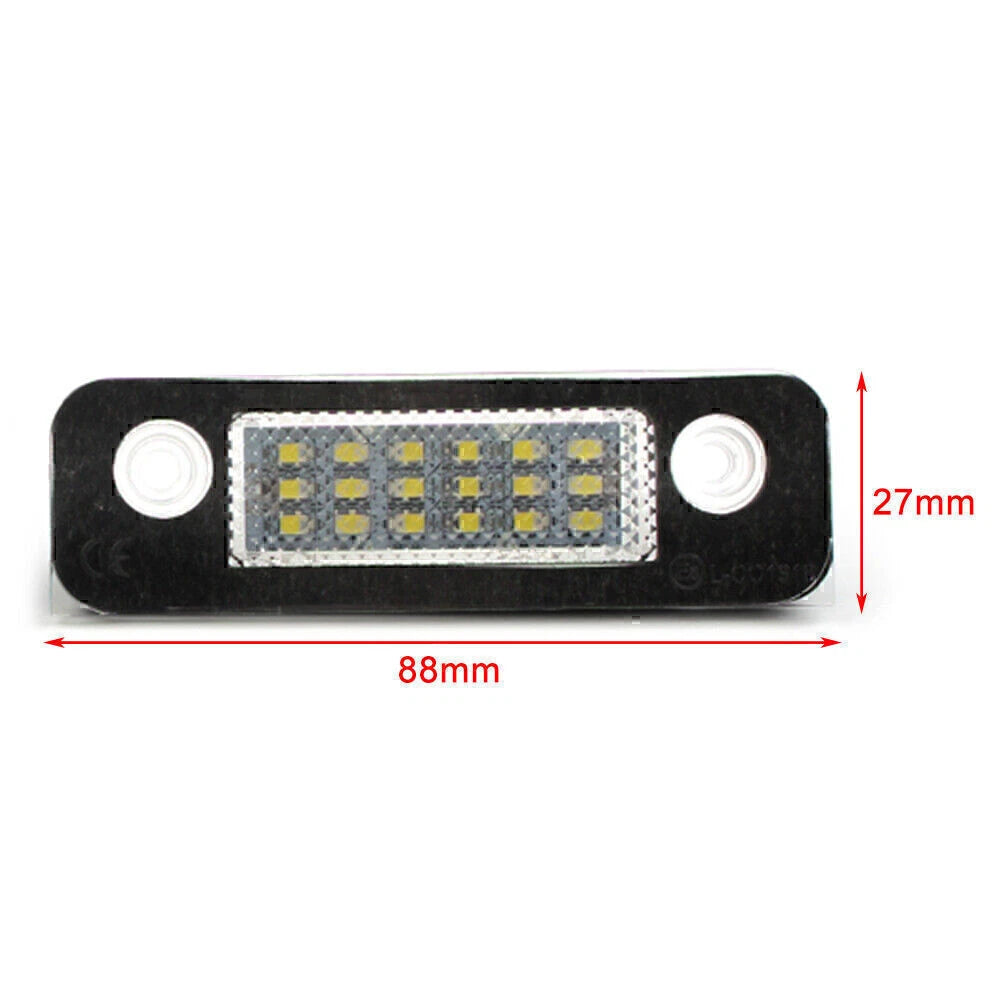 LED License Plate Light for Ford Fiesta Fusion MK2 Mondeo (2012-2018)