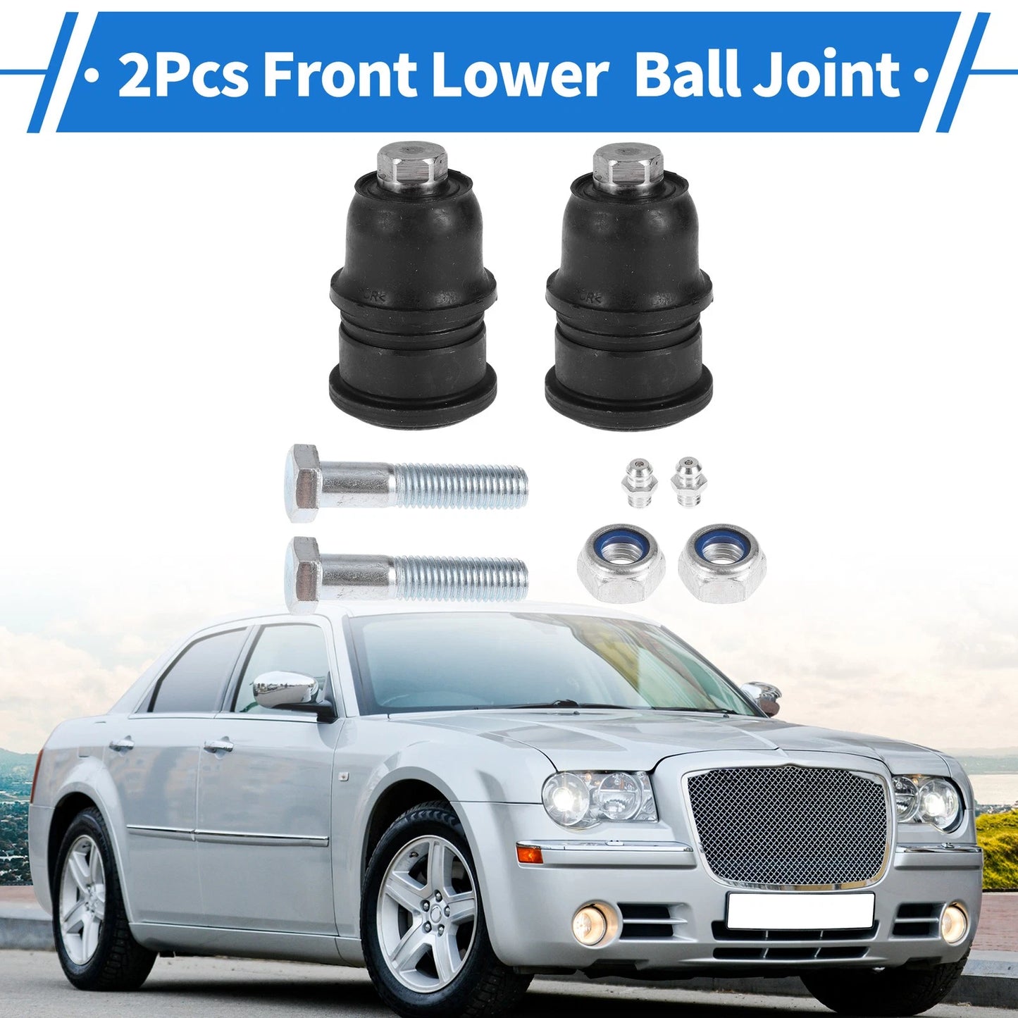 Front Lower Ball Joints for Chrysler TC Maserati (1989-1990)