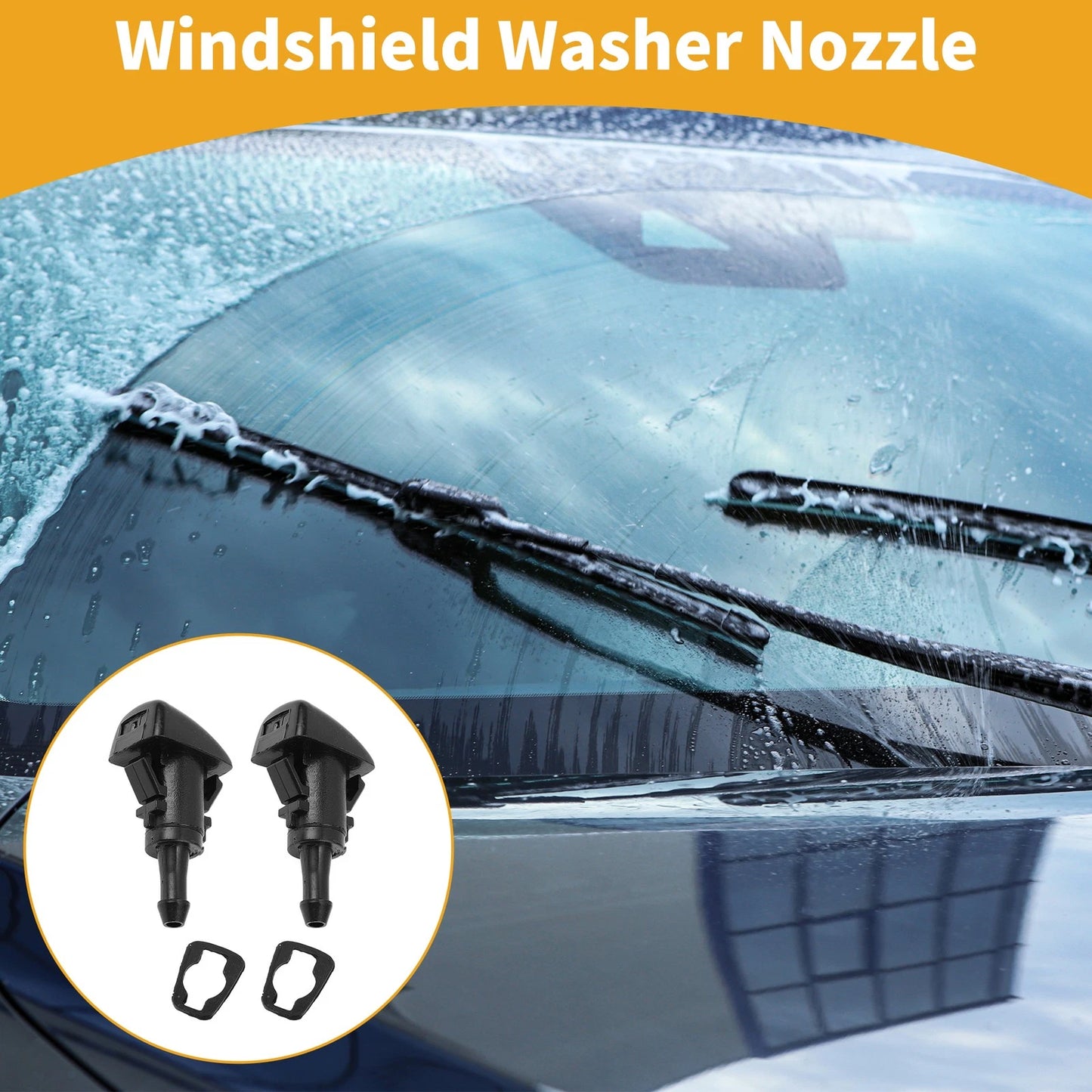 Front Washer Nozzle Gasket for Dodge Durango Black (2013-2022)