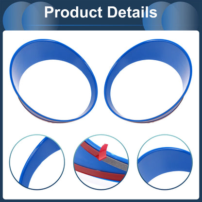 2 x Front Left & Right Headlight Trim Bezels for Jeep Wrangler (2026)