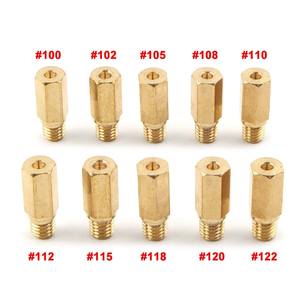 10 x Main Jets for PWK Keihin OKO CVK NSR (100-120)