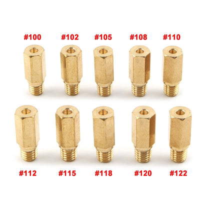 10 x Main Jets for PWK Keihin OKO CVK NSR (100-120)