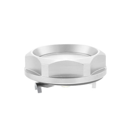 Silver Tone Aluminum Alloy Gas Engine Oil Filler Cap for Mitsubishi