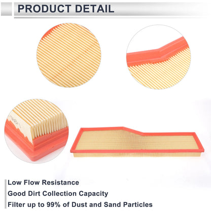 Car Engine Air Filter 1 Pc for Porsche 911 3.4L 3.6L (1999 - 2008)