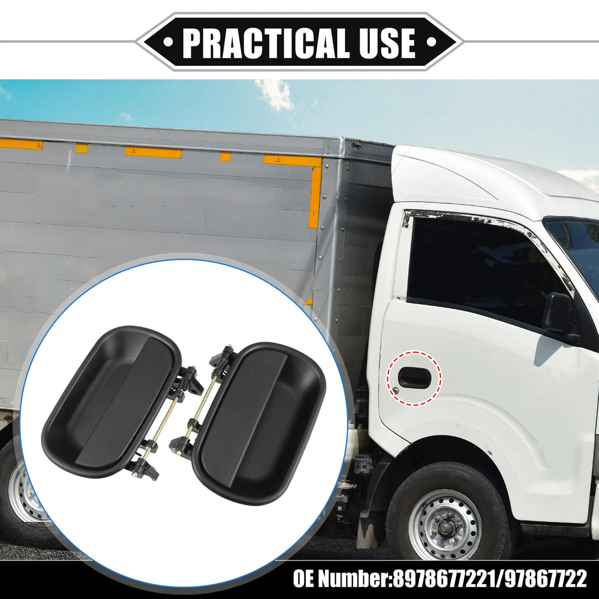 Car Exterior Door Handle 2 x Left Right Side for ISUZU NPR HPR-HD