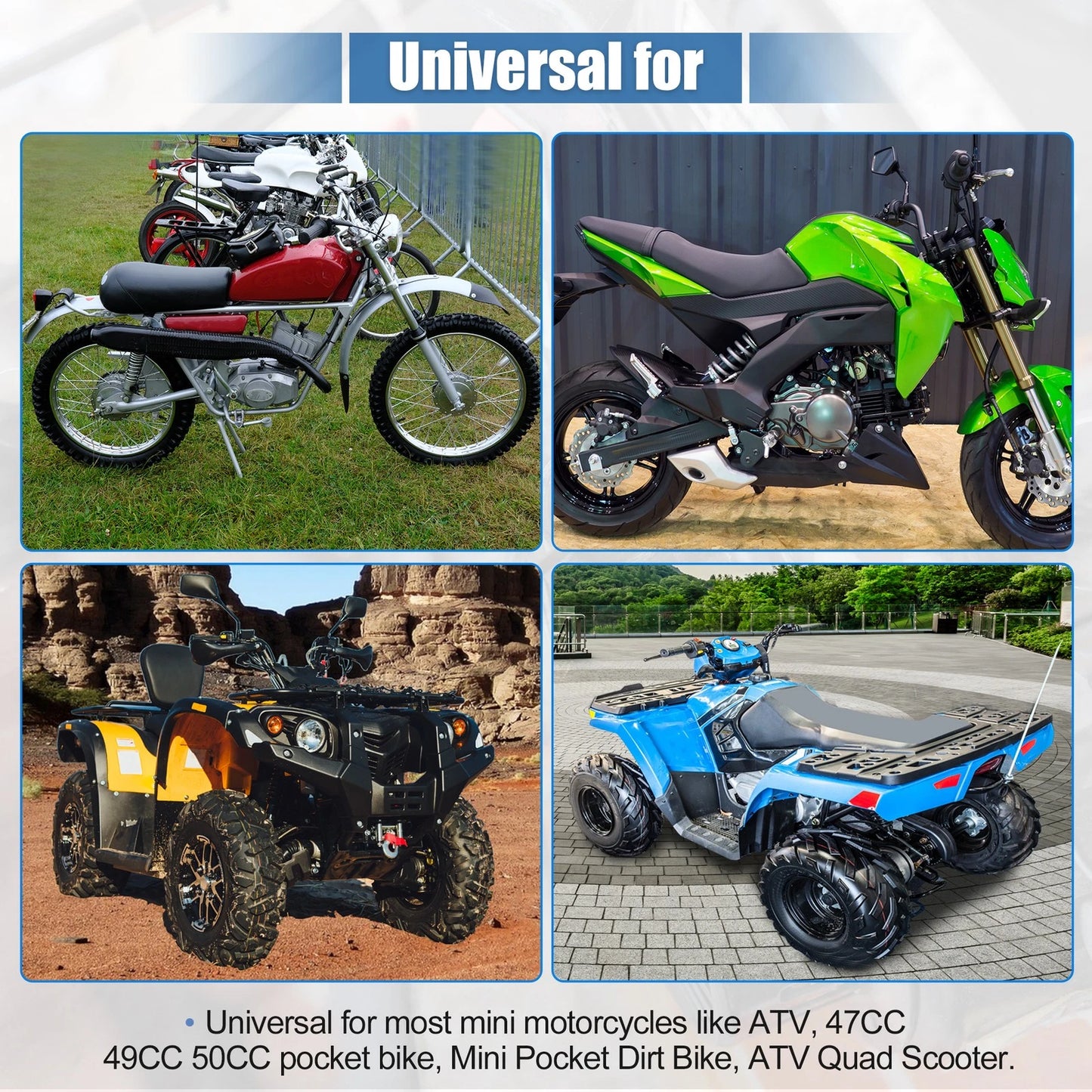 Recoil Start Set with Screws for 47CC 49CC Mini Pocket Dirt Bike