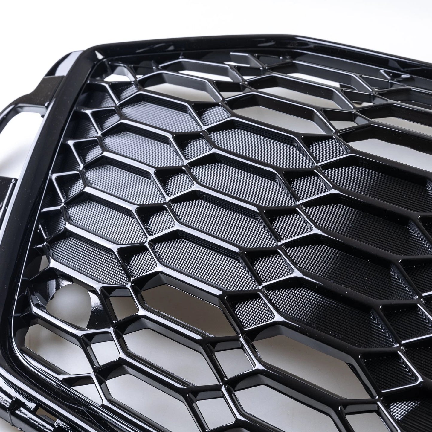 Glossy Black RS4 Style Front Grille for Audi A4/S4/RS4 (2021-2024)