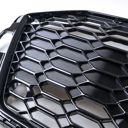 Glossy Black RS4 Style Front Grille for Audi A4/S4/RS4 (2021-2024)