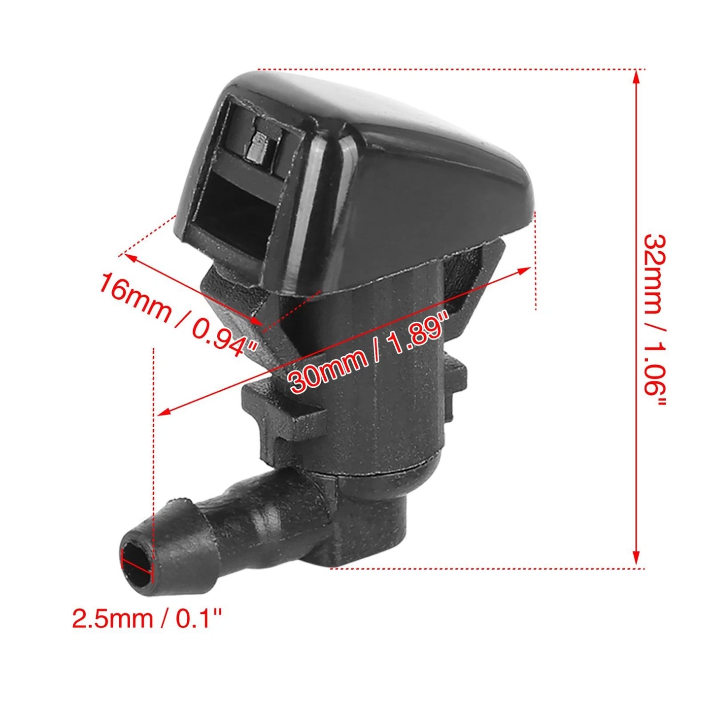 Windshield Washer Nozzles for Ford Edge, Lincoln MKX (2015-2020)