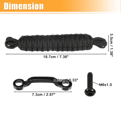 Car Door Limiting Straps  for Jeep Wrangler TJ JK JL (2007-2023) Black