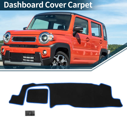 Dashboard Cover Mat for Suzuki MR52S/MR92S (2020-2024) Black Blue 1 Set