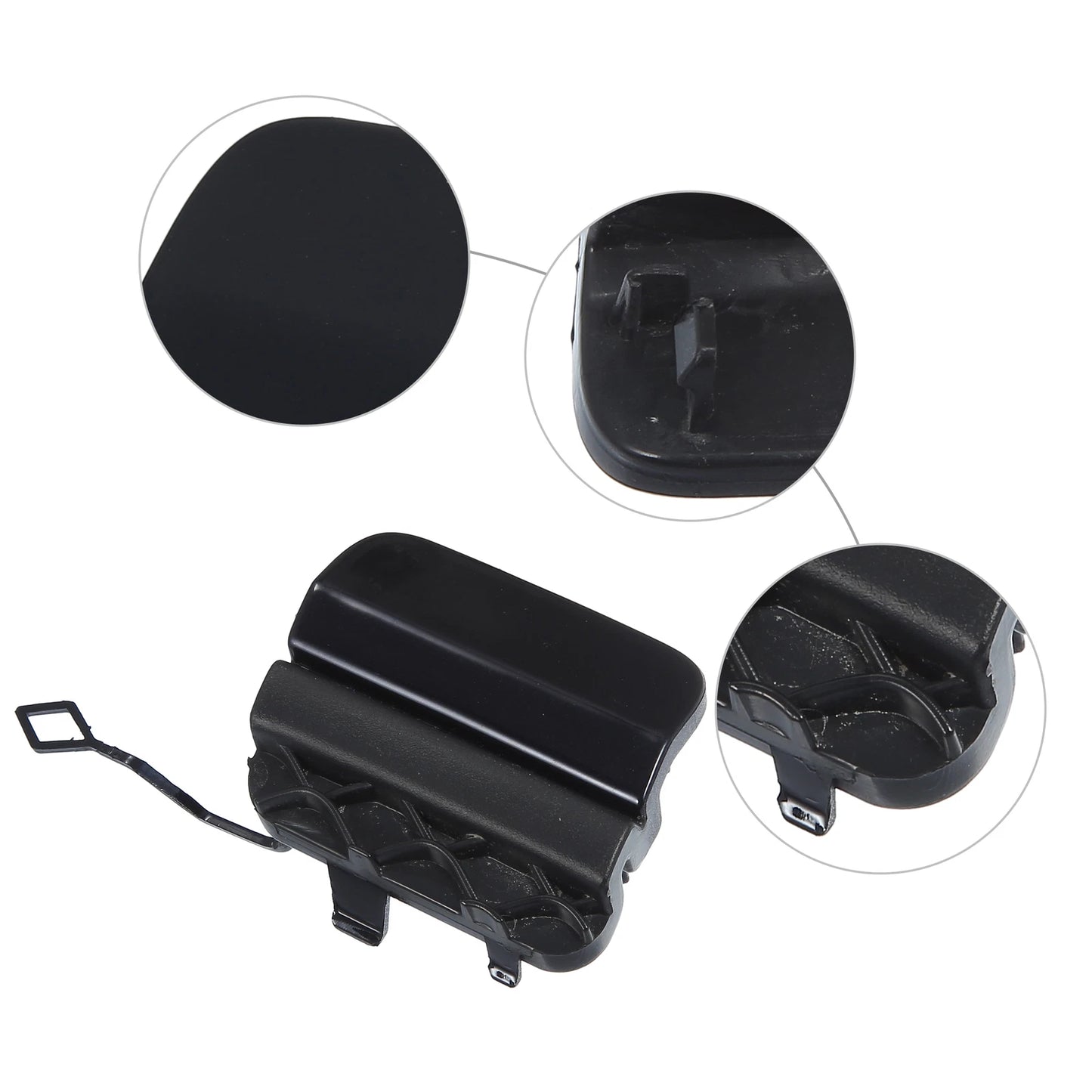 Rear Bumper Tow Hook Eye Hole Cover for Mercedes-Benz W205 Sedan (2015-2020)