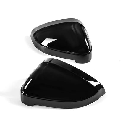 Glossy Black Mirror Cover Caps for Audi A4 B9 S4 A5 S5 RS5 (2016+)