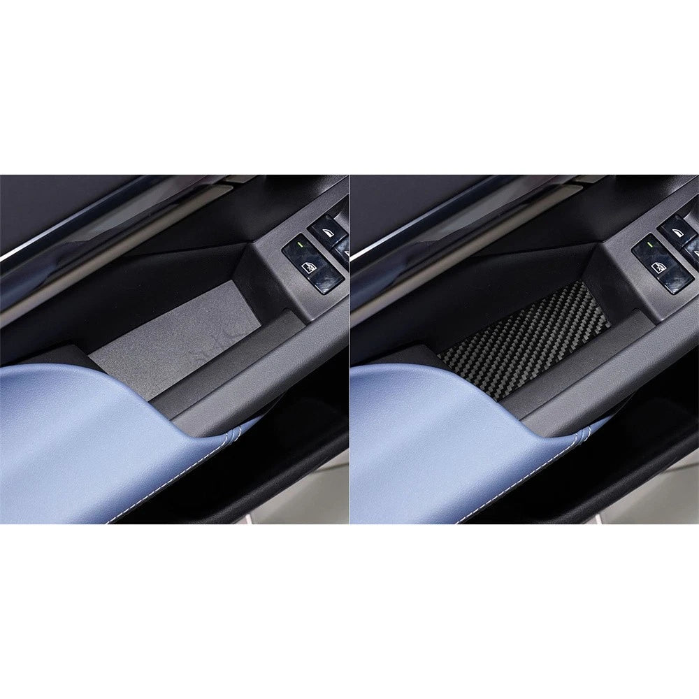 Carbon Fiber Door Storage Slot Mats Trim Cover for BMW 5 Series (2024)