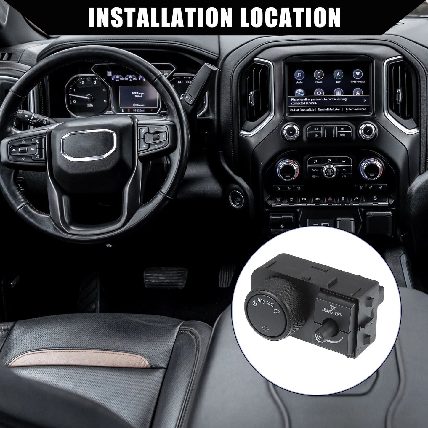 Headlight Switch Replaces for Chevy Silverado / GMC Sierra