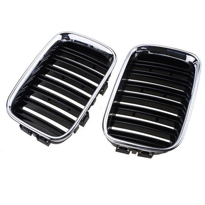Chrome Front Kidney Grill Pair for BMW E36 318i 325i M3 (1992-1996)