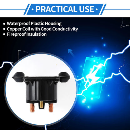 Outboard Starter Solenoid Relay 12V 4 Terminals for Force Marine