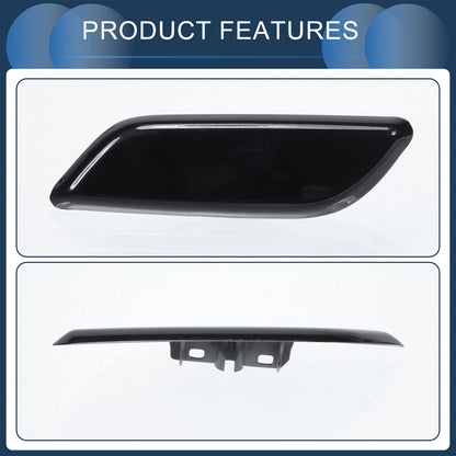 Front Left Washer Nozzle Cover for Honda Accord VIII 2011-2013 Black 1 x