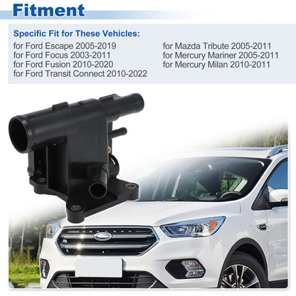 Engine Coolant Thermostat Housing Assembly for Ford Escape