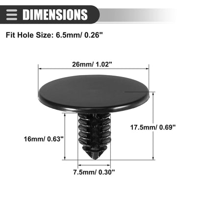 30 x Headliner Hood Insulator Retainer Push Pin Clip for Dodge