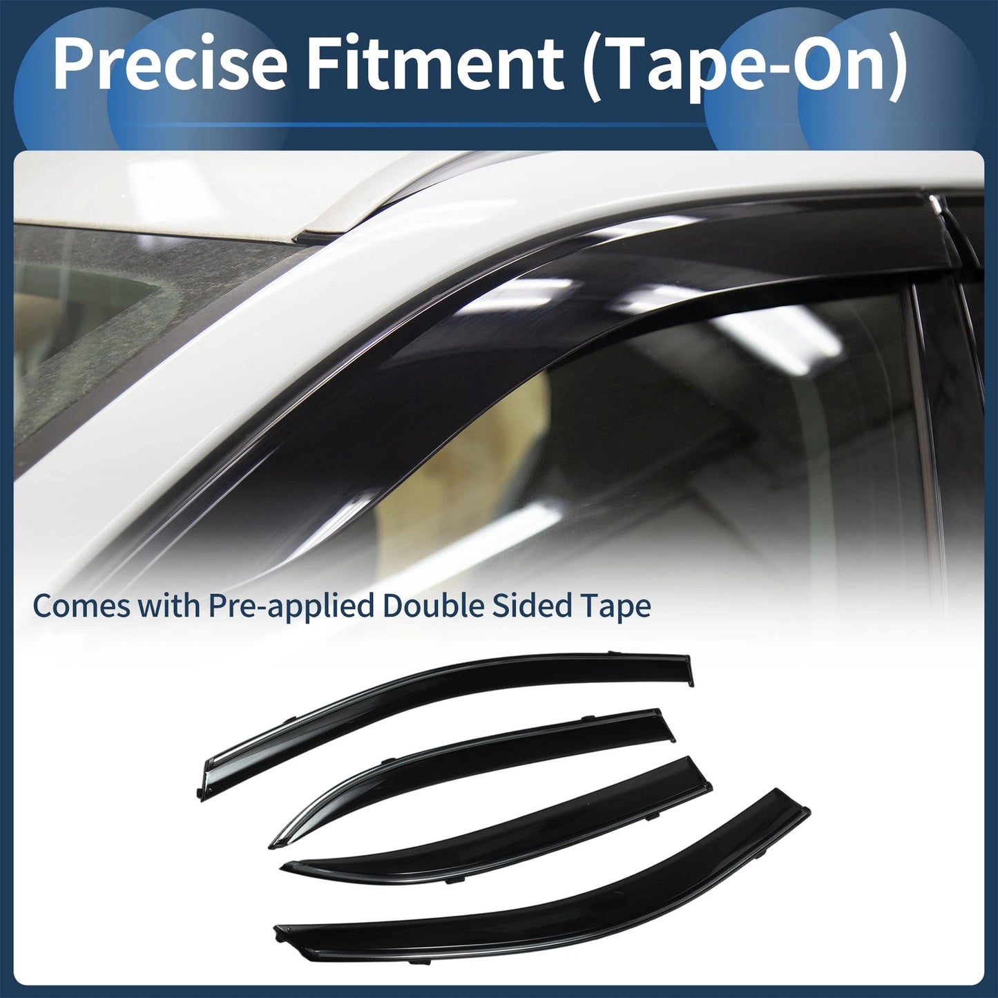 Window Deflectors 1 Set for Toyota Corolla (2003)