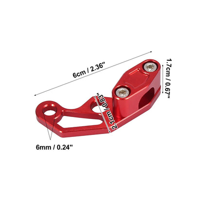 Front Brake Line Hose Clamp Red for Motorcycle