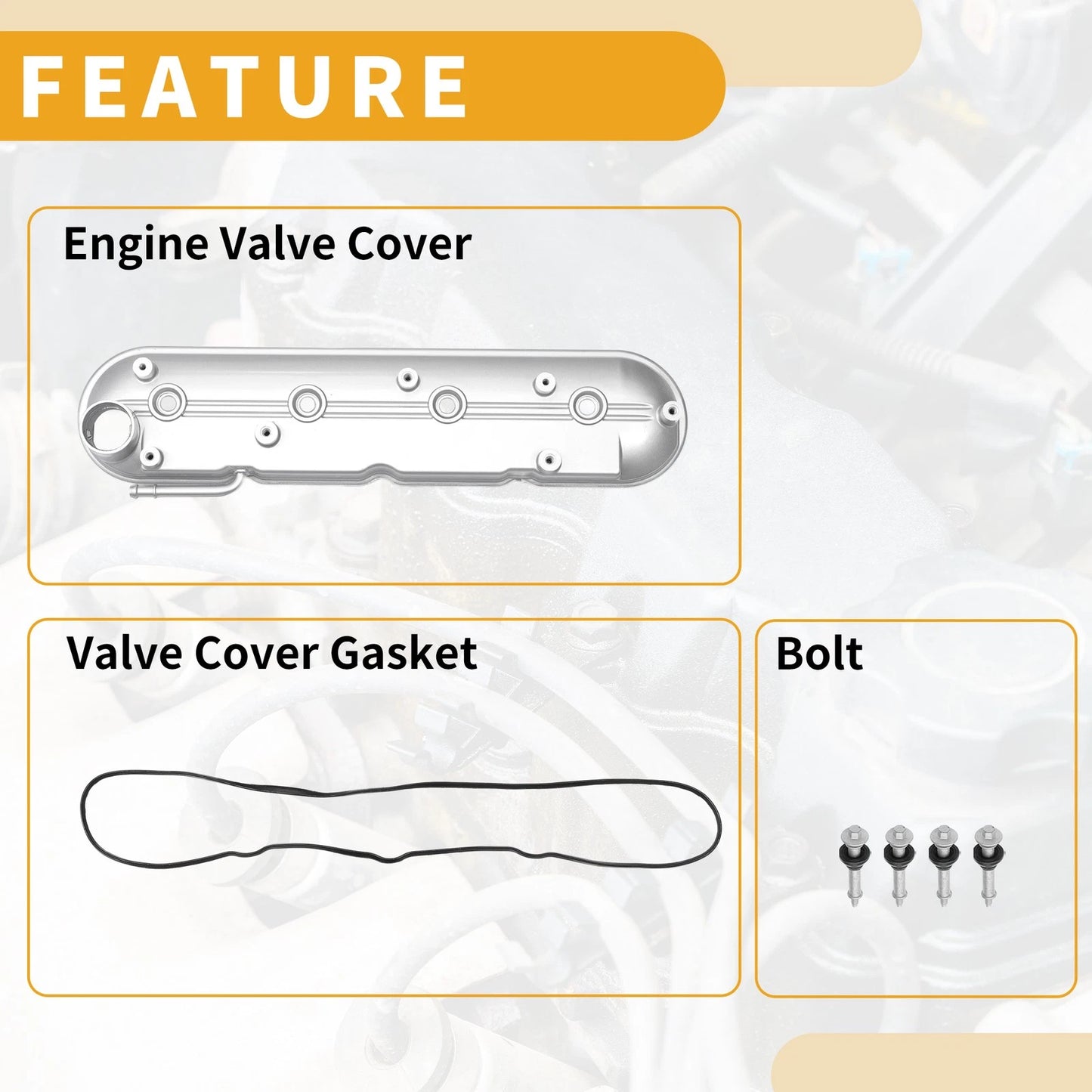 Valve Cover Right Engine with Gasket for GMC Envoy (2009-2009)