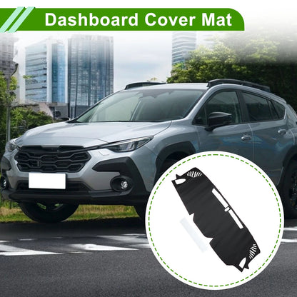 Dashboard Cover Mat for Subaru Crosstrek (2024) Black Red